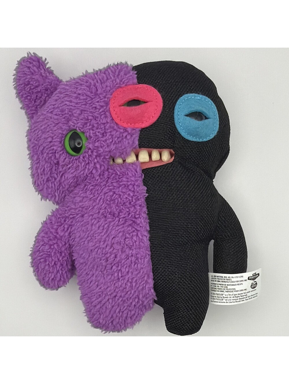 ZURU Fuggler Bear Plush Soft Toy, Small 6-14in Purple/Black, 2024